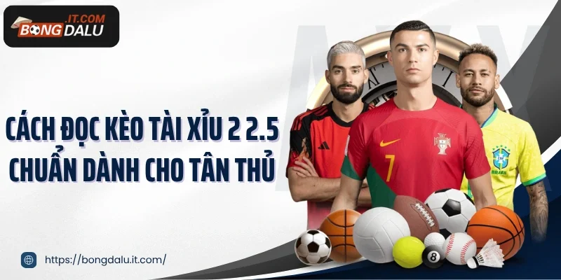 Cách đọc kèo tài xỉu 2 2.5 chuẩn dành cho tân thủ